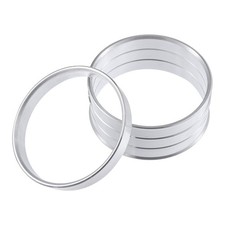 X AUTOHAUX 4pcs OD 68mm to ID 64.1mm Aluminum Alloy Car Auto Hub Centric Rings picture