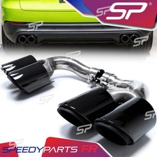 Black Stainless Rear Exhaust Muffler Tip End Pipe For Porsche Cayenne 2019-2026 picture