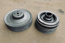 1958-1960 Oldsmobile Four Groove Crankshaft Harmonic Balancer Water Pump Pulley picture