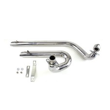 Chrome Shortshots Staggered Exhaust System For Yamaha V star 650 XVS650 Dragstar picture