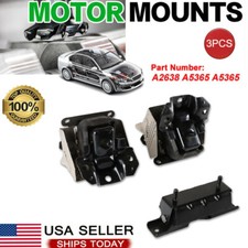 3PC Front Engine & Trans Mounts Set for 07-14 Chevrolet GMC Cadillac Auto Trans picture