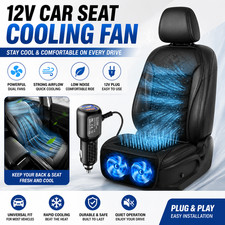 12V Ventilated Car Seat Cushion Zero-Pressure External 12cm Fans Auto Start Pad picture