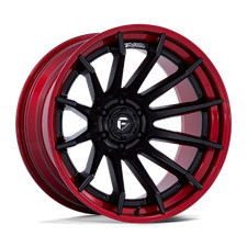 22x10 Fuel FC403 Burn Matte Black W/ Candy Red Lip FORGED Wheel 6x135 (-18mm) picture