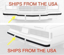 READ FIRST 1986-90 Chevrolet Caprice Front & Rear Bumper Impact Strip Rubber picture