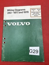 Vintage Volvo 240 Series 1977-1978 Wiring Diagrams Manual Group 39 OEM (G29) picture