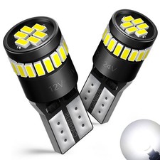 PAIR T10 BULBS LED CAR ERROR FREE XENON CANBUS WHITE SIDE 501 W5W LIGHT BULB 24H picture