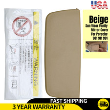 981731031 Beige Sun Visor Vanity Mirror Cover Fits Porsche Porsche 981 911 991 picture