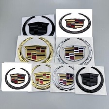 preown new Rear Front Grille Ornament Emblem Badge for Cadillac SRX CTS 6/4 INCH picture