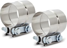 1.5'' Lap Joint Exhaust Band Clamp, Heavy-duty Clamps 1.5in, 2pack picture
