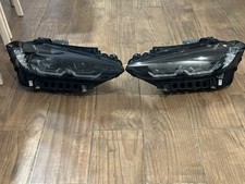 2021-2024 BMW M3 M4 G80 G82 G83 OEM Shadowline LED Headlights Pair Genuine picture