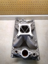 Used Edelbrock Super Victor Aluminum Intake # 2913, GM Vortec Heads, *Read Disc. picture