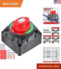 Versatile 1-2-Both-Off 600A Battery Power Cut Switch for Vehicles and Boats picture