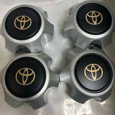 Toyota Land Cruiser Genuine 80 Series Black Wheel Rim Cover Center Hub Cap - New picture