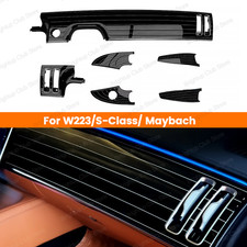 6PCS Piano Black Panel Interior Upgrade Trim Kit For Benz S-Class W223 Maybach picture