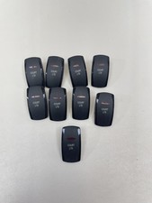 CARLING ILLUMINATED COURT LIGHTS ROCKER SWITCH COVER SET OF 9 MARINE BOAT picture