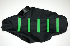 New Black/Green Ribbed Seat cover KX125 KX250 2002 picture