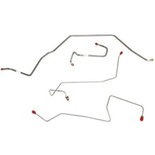 Fits 1994-97 Ford Ranger RWABS 2WD Rear Drum Front Brake Line Kit TKT9441SS-CPP picture