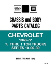 1946 - 1972 Chevrolet Truck LD Parts Catalog Book picture