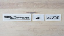 Porsche 992 911 Carrera 4 GTS Rear Badge – Gloss Black picture