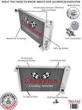 ER Champion 2 Row Radiator for 1969 - 1972 Chevrolet Corvette Small Block Engine picture