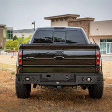 Fit 2006-2014 Ford F150 Rear Back Bumper w/ Back-up Sensors Hole &LED Spotlights picture