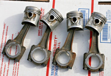 1972-73-74 HONDA CB350F FOUR OEM CRANK RODS W/PISTONS picture