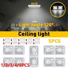 1-5pcs LED RV Interior Led Ceiling Light Boat Camper Trailer double Dome 12V picture