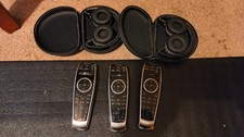 2014-2018 MERCEDES BENZ  2 HEADPHONES 3 DVD REMOTE CONTROLS COMPLETE SET OEM ✳️ picture