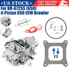 For 4 Barrel 650 CFM Double-Pumper Carburetor Electric Choke BR-6725 US picture