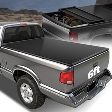 Soft Tri-Fold Tonneau Cover for 1994-2004 Chevy S10 Sonoma 6FT Truck Bed Cover picture