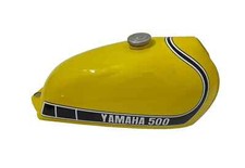 Yamaha MX250 MX 250 MX360 SC500 1974 Yellow Paint Steel Petrol Tank picture
