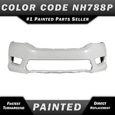 NEW Painted *NH788P White* Front Bumper Cover Fascia for 2013-2015 Honda Accord picture