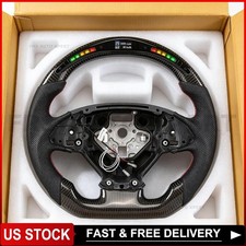 Real Carbon Fiber LED Steering Wheel For Chevrolet Camaro SS No Heated 2016-2024 picture