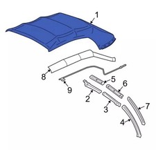 Genuine Ford Convertible Top CR3Z-7652700-BA picture