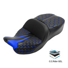 2-Up Driver Passenger Gel Seat Fit For Harley Touring Road Street Glide 09-2023 picture