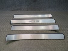 07-13 MERCEDES W221 S63 AMG FRONT & REAR DOOR SCUFF SILL PLATE TRIM SET OEM picture