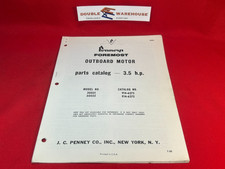1965 J.C. Penneys Foremost 3.5 HP Outboard Motor Parts Catalog 30031 30032 #1 picture