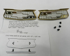 55 56 57 Chevy Quarter Panel NEW GOLD Crest Emblem 1955 1956 1957 picture