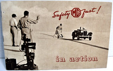 MG SAFETY FAST IN ACTION BROCHURE. BROCHURE ON MG RACING SUCCESS. (RARE) *MINT* picture