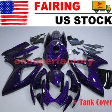 Purple Forged Carbon Fiber Fairing Kit For Suzuki K6 K7 GSXR600/750 2006 2007 picture
