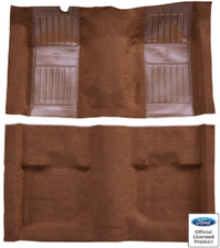 ACC 71-73 MUSTANG MACH 1 MOLDED CARPET RUG - GINGER WITH GINGER INSERTS picture