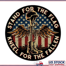 Patriotic Battlefield Cross Decal Sticker, 7 inch picture
