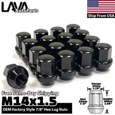 24x Black 14x1.5 OEM Factory Lug Nut Fit GMC Sierra 1500 Suburban Yukon Canyon picture