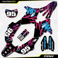 Retro Blk Blue Fierce Polisport Restyle Graphics Kit fits Suzuki Drz400 Drz400sm picture