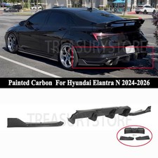 For Hyundai Elantra N 2024-2026 AD Style Painted Carbon Rear Bumper Diffuser Lip picture