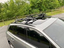 Black Roof Rack Cross Bars for Audi Q7 2017-2021 picture