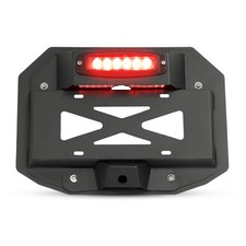 For Jeep Wrangler JK 07-18 Spare Tire License Plate Bracket Relocation W/ Light picture