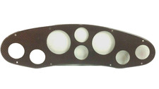 Scratched Brown Carbine-fiber Plastic Gauge Panel 23 