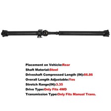 Driveshaft For 2005-2014 Toyota Tacoma Crew/Extended Cab Pickup Manual Trans picture