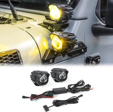OMU High Low Beam A-Pillar Spotlight Yellow Light For Truck Jeep Ford ATV Motor picture